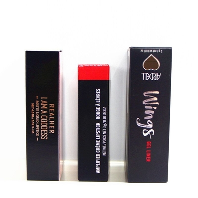 Die Cut Cosmetic Packing Box , Custom Lipstick Packaging Boxes ROHS ISO Certificate