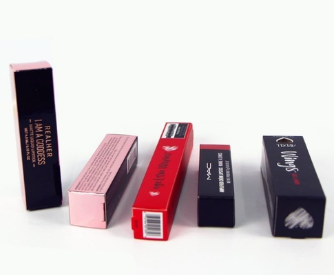 Die Cut Cosmetic Packing Box , Custom Lipstick Packaging Boxes ROHS ISO Certificate