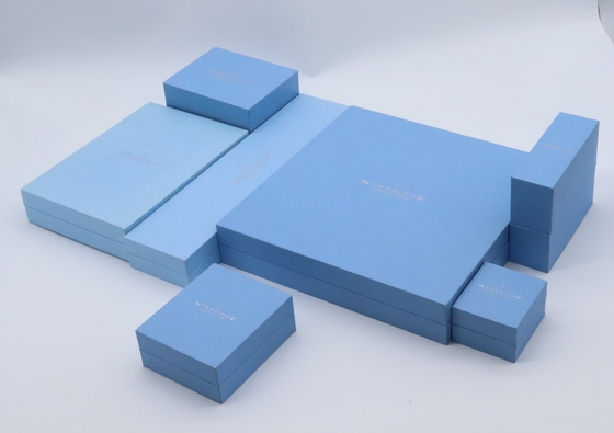 Coated Paper wrap greyboard Luxury Packaging Boxes Rigid With Velvet Inner Tray Handmade